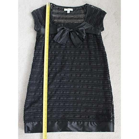 Lu Lu Cheung Designer - Lolita Dress - Silk + Eyelet Babydoll with Bow, Med - Picture 10 of 12